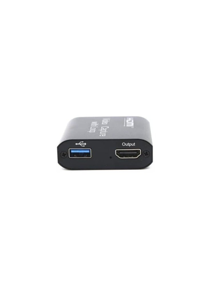 Vedio Capture Card, 4K 60FPS Video Capture Card USB 3.0 with Microphone 4K@60Hz HDMI Loop-Out Capture Cards for Nintendo Switch/Gaming/Live Streaming Xbox Series X/S, Work with PS4/5/PC/OBS/Camera/PC  - Image 2