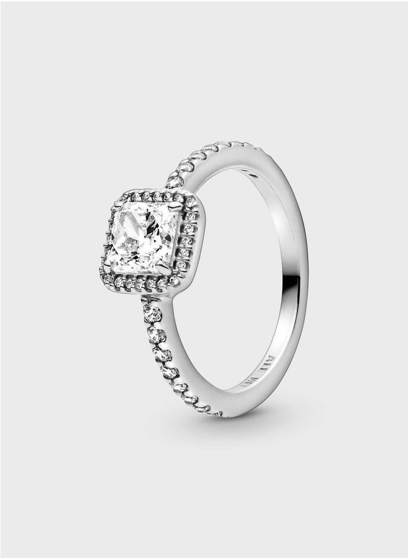 PANDORA Square Sparkle Halo Ring  - Image 1