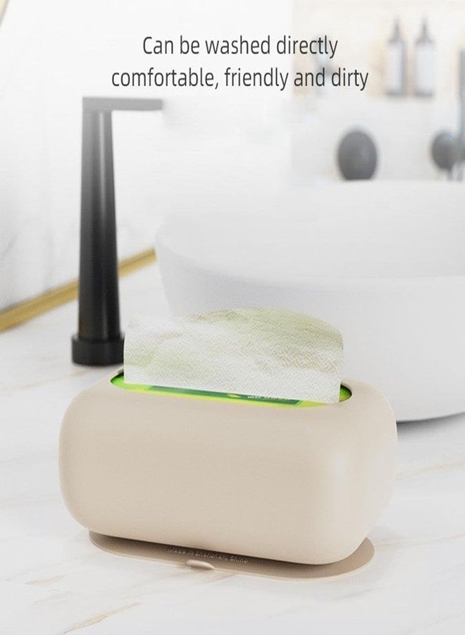 Aldea Silicone Tissue Holder with Suction Cup | Portable Napkin Storage Box | Reusable Silicone Rectangle Tissue Dispenser for Home, Bathroom, Office & Car | Strong Grip, Durable & Wall-Mounted - Image 5