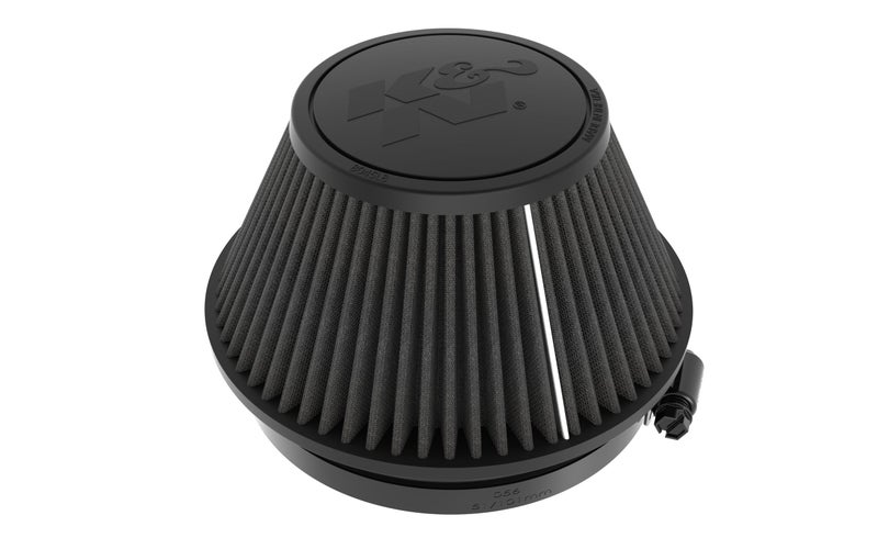KN Dryflow Lifetime Universal ClampOn Air Filter Dry Synthetic Washable OilFree Flange Diameter 6 In Filter Height 4 In Flange Length 1 In Shape Round Tapered RU3129HBK