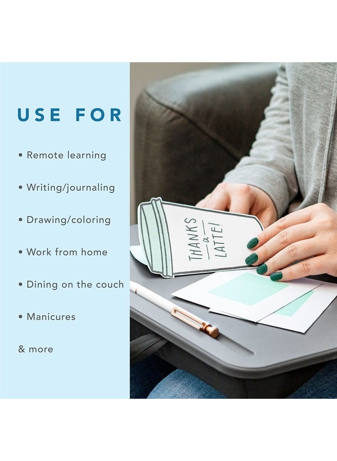 Compact Lap Desk - Charcoal - Fits up to 13.3 Inch Laptops - Style No. 43105
