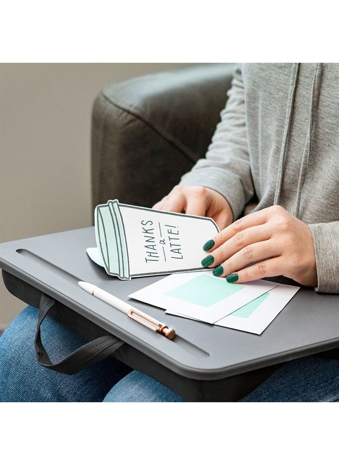 Compact Lap Desk - Charcoal - Fits up to 13.3 Inch Laptops - Style No. 43105