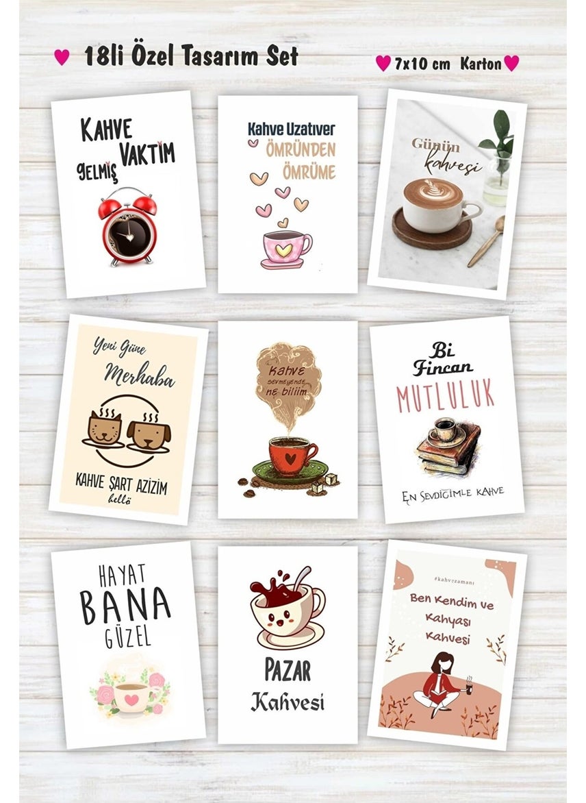 HSN Coffee Presentation Cards Motto Card 7 x 10 cm 18's  - Image 2