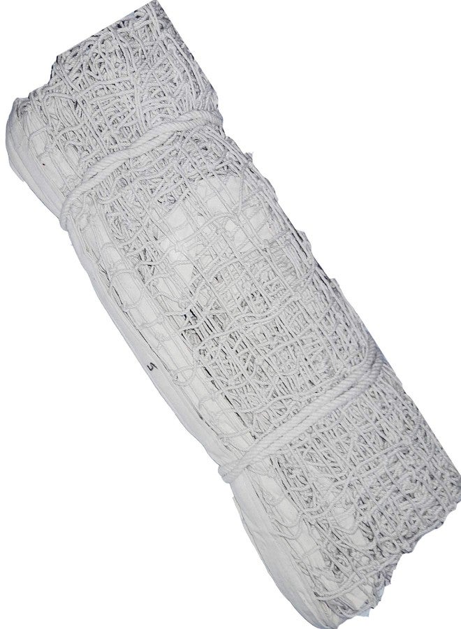 RAISCO شبكة كرة طائرة قطنية من رايسكو بسمك 3 مم (بيضاء) - Image 1