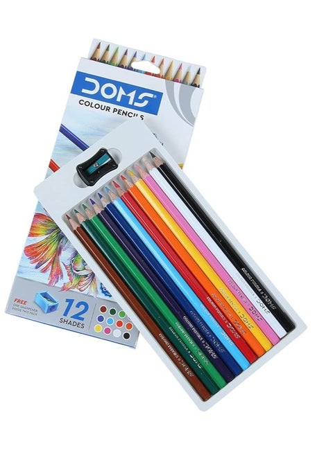 12-Piece Colour Pencils Multicolour