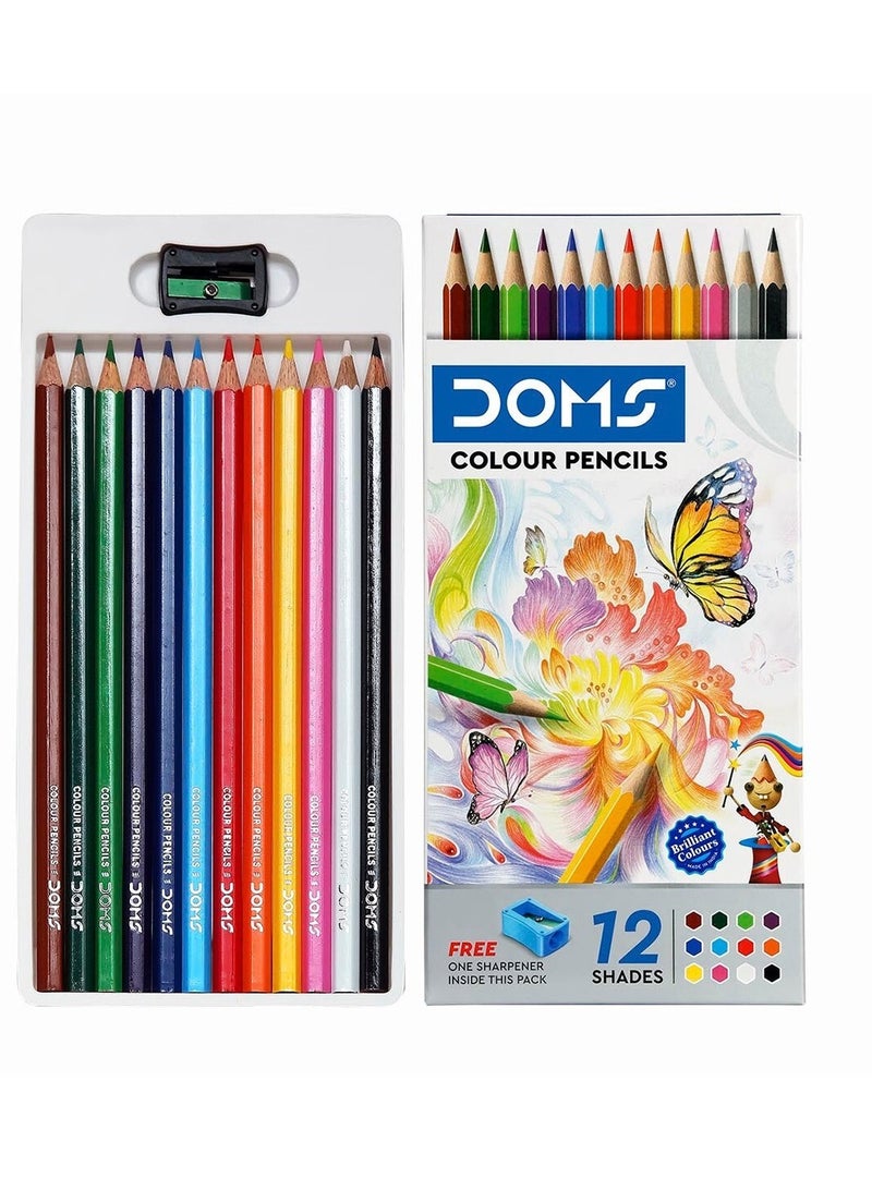 DOMS أقلام تلوين متعددة الألوان مكونة من 12 قطعة - Image 2