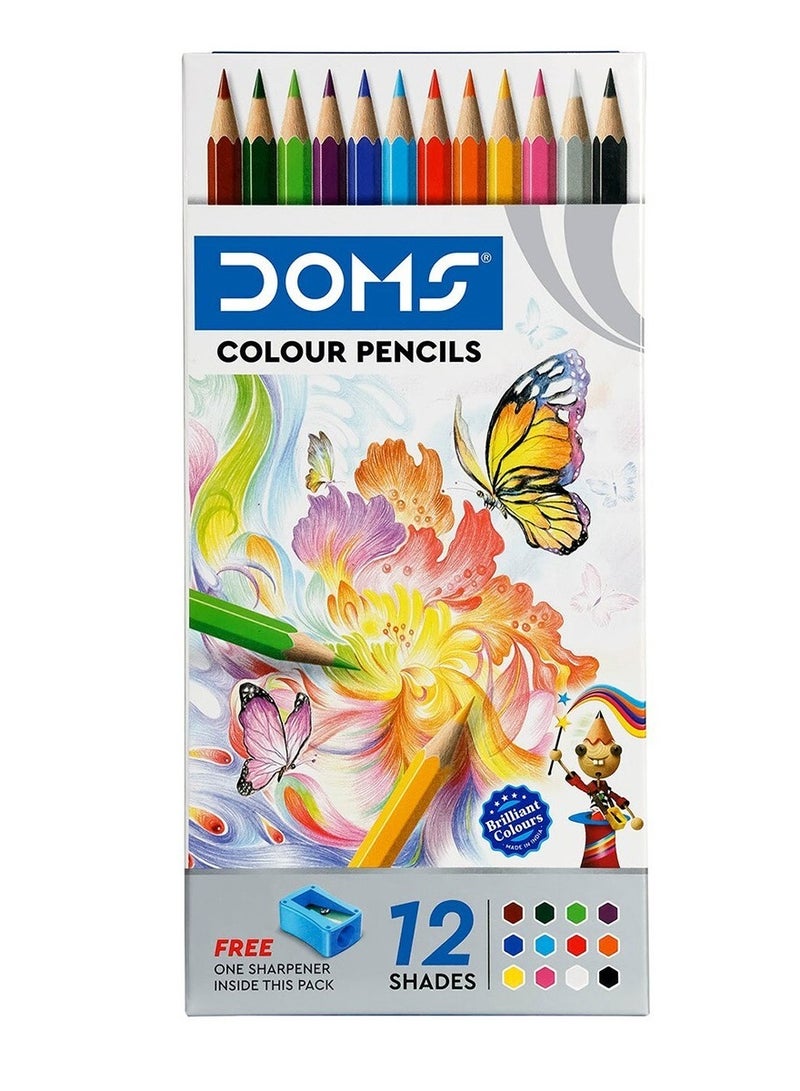 DOMS أقلام تلوين متعددة الألوان مكونة من 12 قطعة - Image 3