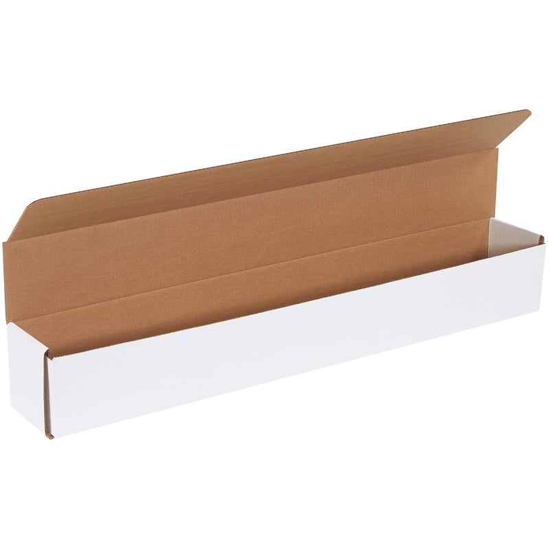 BOX USA BM3044 30"L x 4"W x 4"H، أبيض (عبوة من 50) - Image 1