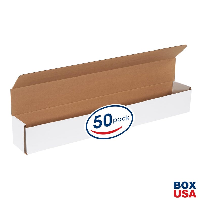 BOX USA BM3044 30"L x 4"W x 4"H، أبيض (عبوة من 50) - Image 2