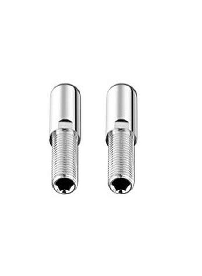 NEW WARE CP Brass Extension Nipple 3 Inch | Chrome Finish Plumbing Connector Fitting 15 mm (1/2 Inch) | Pack of 2 - Image 1
