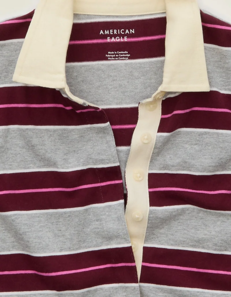 American Eagle AE Striped Polo T-Shirt