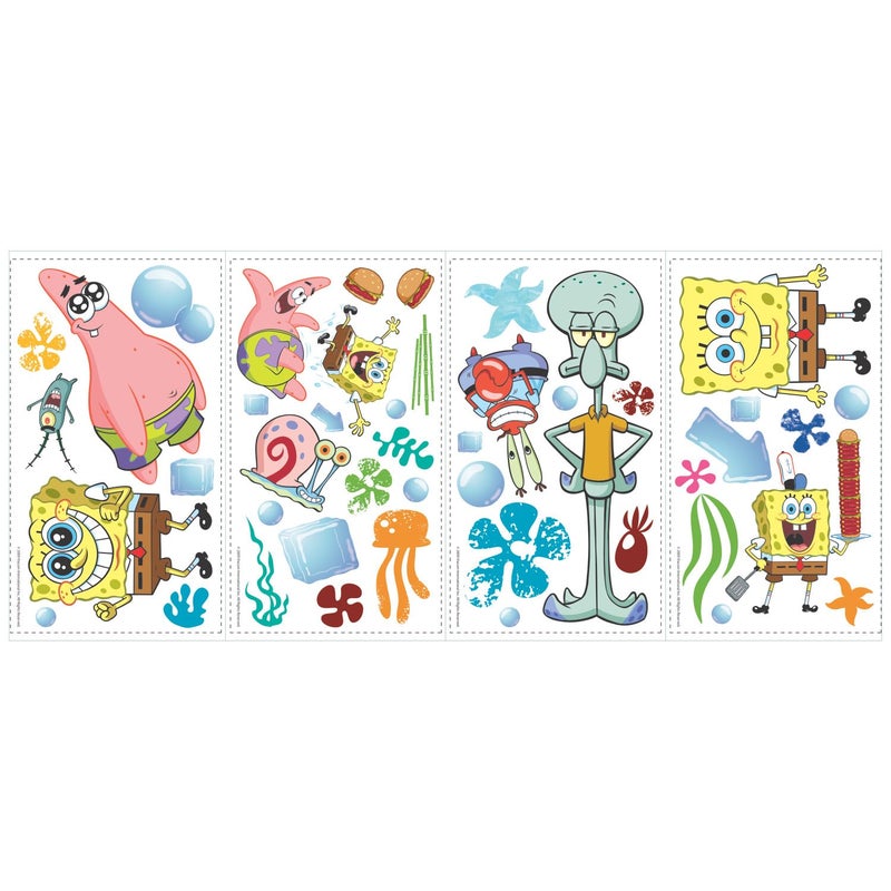 RoomMates RMK1380SCS Spongebob Squarepants Peel and Stick Wall Decals