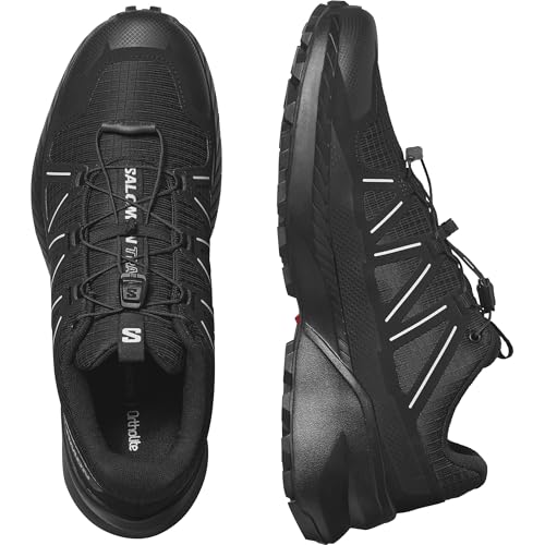 Salomon Men’s Speedcross Peak Trail Running Shoes - Black/Black/Glacier Gray - 10.5 Medium - Image 5