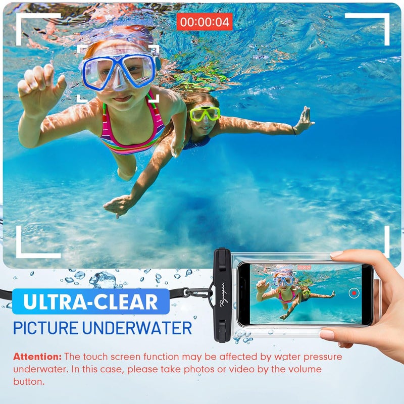 Rynapac Waterproof Phone Pouch Bag - 7.5in Waterproof Phone Case for Beach Travel Must Haves, IPX8 Dry Bag with Lanyard for iPhone 16 15 Pro Max Galaxy S24+ S23 Pixel 8a, Cruise Essentials - Image 2