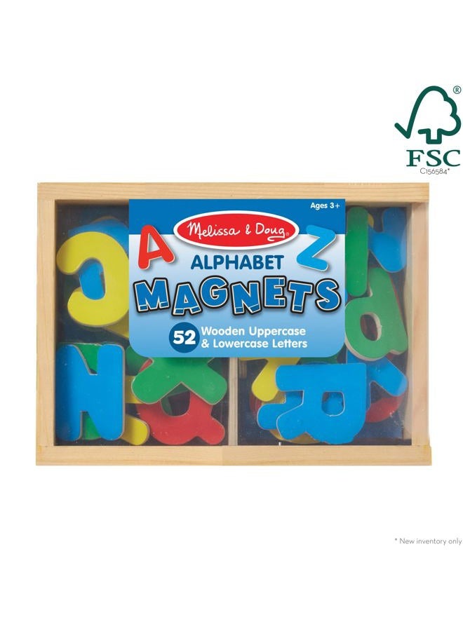 Melissa & Doug Magnetic Wooden Alphabet – 52 Uppercase and Lowercase Magnetic Letters in a Sturdy Storage Case – Educational Literacy Toy for Kids Ages 3+ | MD448 - Image 4