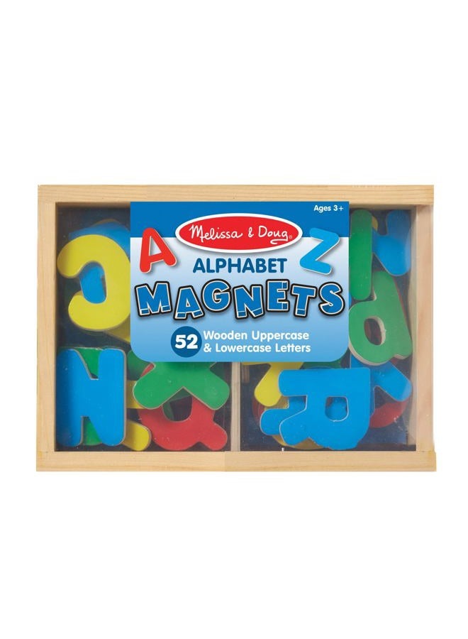 Melissa & Doug Magnetic Wooden Alphabet – 52 Uppercase and Lowercase Magnetic Letters in a Sturdy Storage Case – Educational Literacy Toy for Kids Ages 3+ | MD448 - Image 3