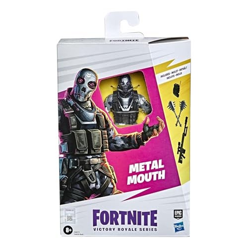 FORTNITE تمثال عمل معدني ميتال ماوث من سلسلة فيكتوري رويال من فورتنايت مع ملحقات - للأعمار من 8 سنوات وما فوق، 6 بوصات - Image 5