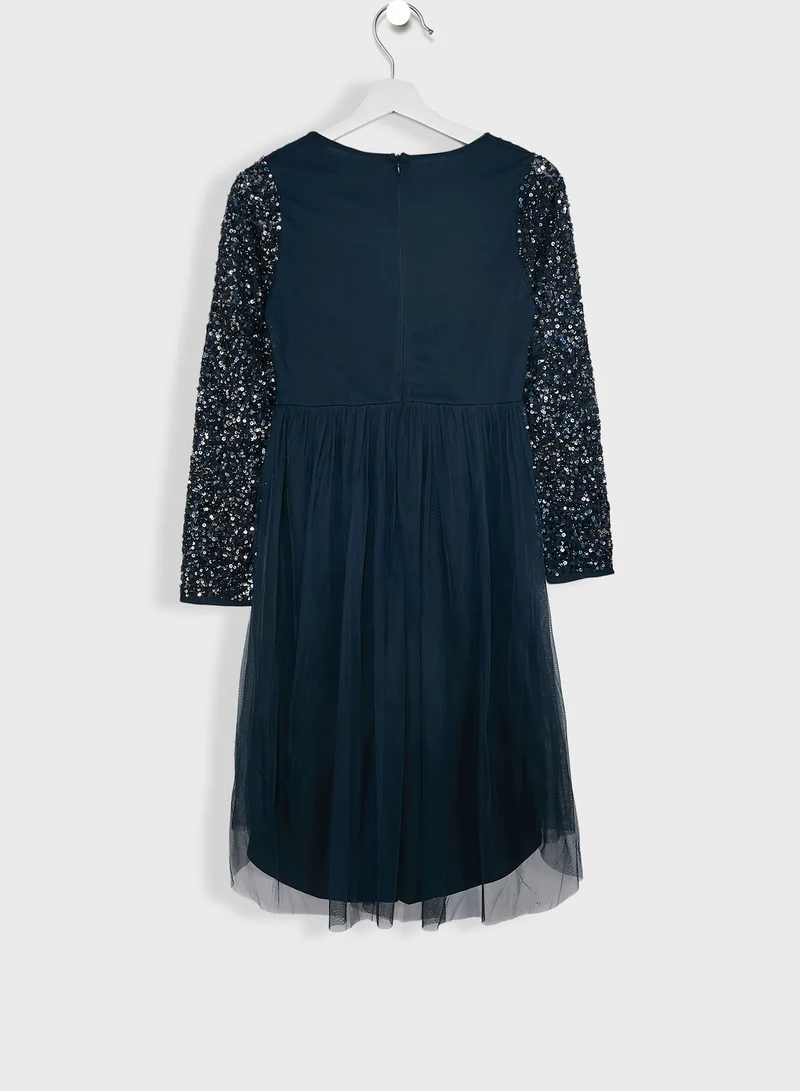 Mini Maya Kids Embellished  Dress