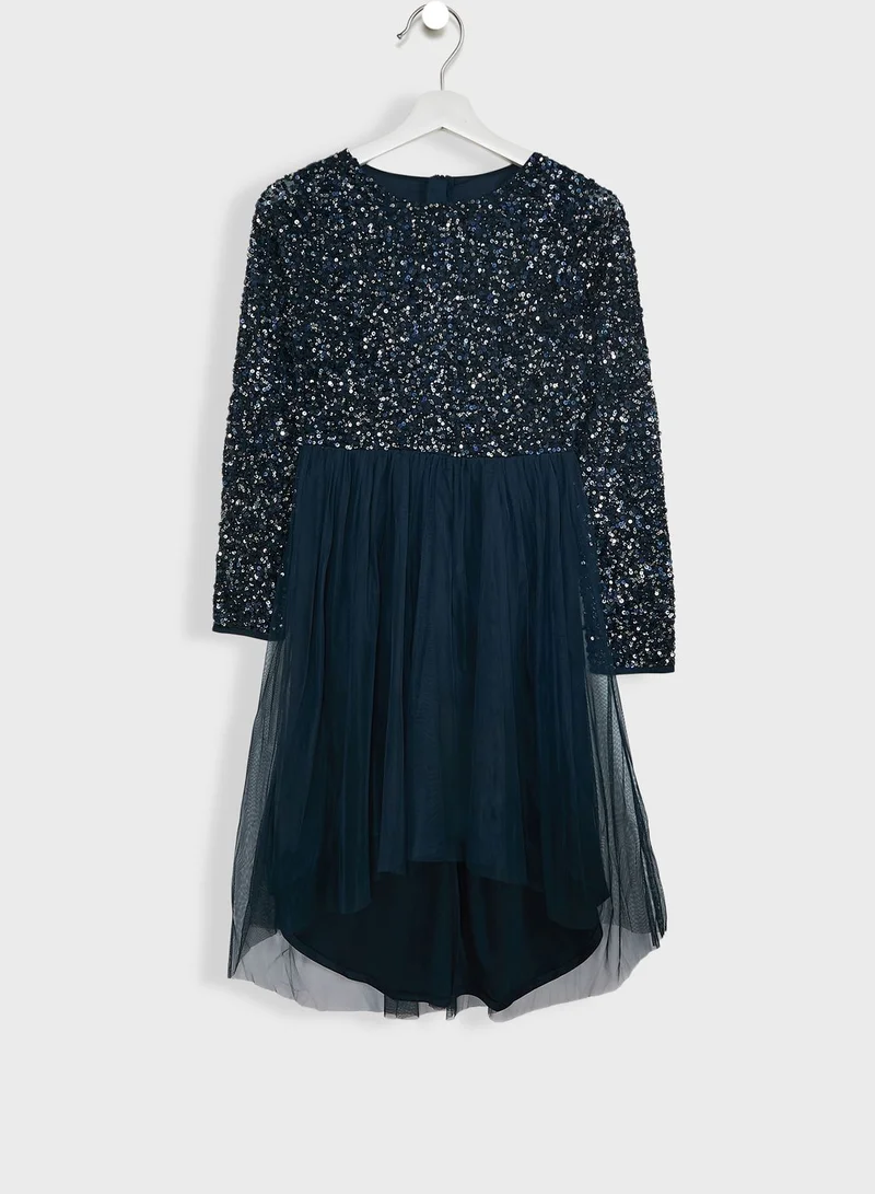 Mini Maya Kids Embellished  Dress