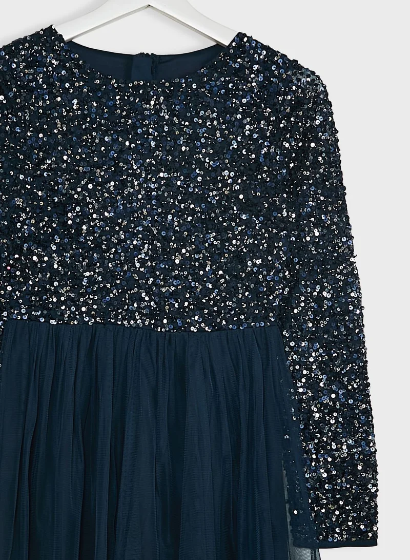 Mini Maya Kids Embellished  Dress