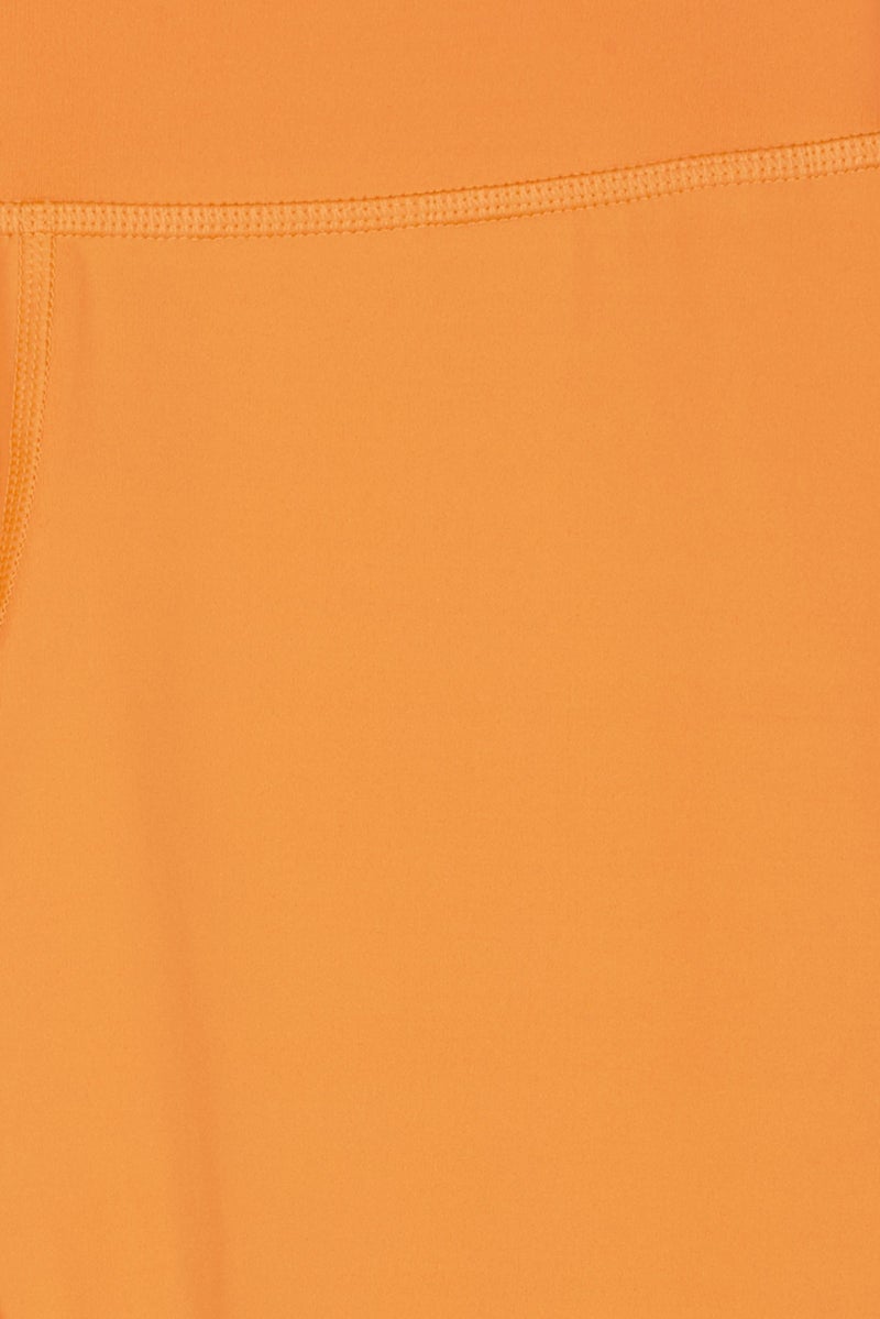 Reebok Women Sportswear Fit Training 7/8 Tights, Orange - Image 3