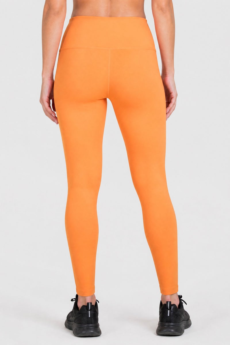 Reebok Women Sportswear Fit Training 7/8 Tights, Orange - Image 4
