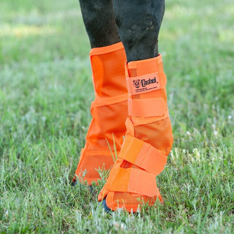 Cashel Cashel Crusader Horse Leg Guard Fly Boots 3 Orange Warmblood CASCLG3 - Image 2