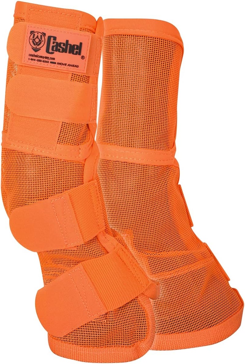 Cashel Cashel Crusader Horse Leg Guard Fly Boots 3 Orange Warmblood CASCLG3 - Image 1