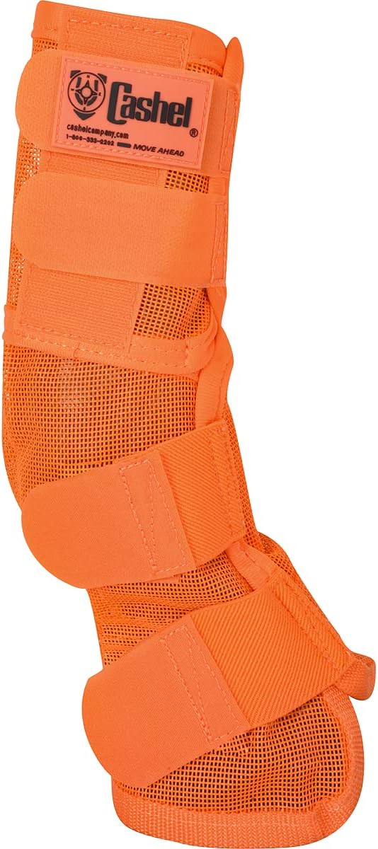 Cashel Cashel Crusader Horse Leg Guard Fly Boots 3 Orange Warmblood CASCLG3 - Image 3