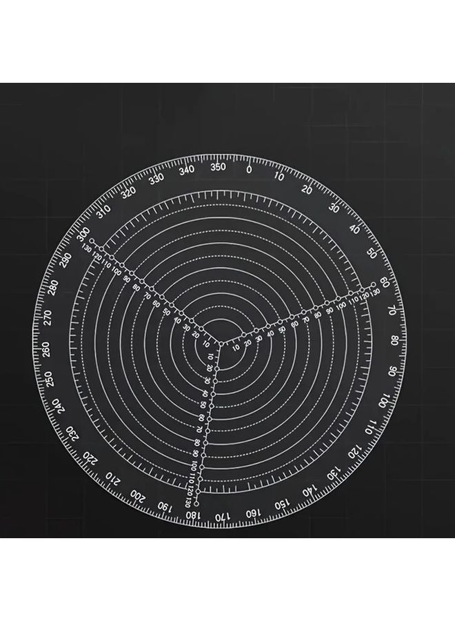 2pcs Transparent Acrylic Circular Center Finder Lathe Compass for Woodworking Turning - Image 4