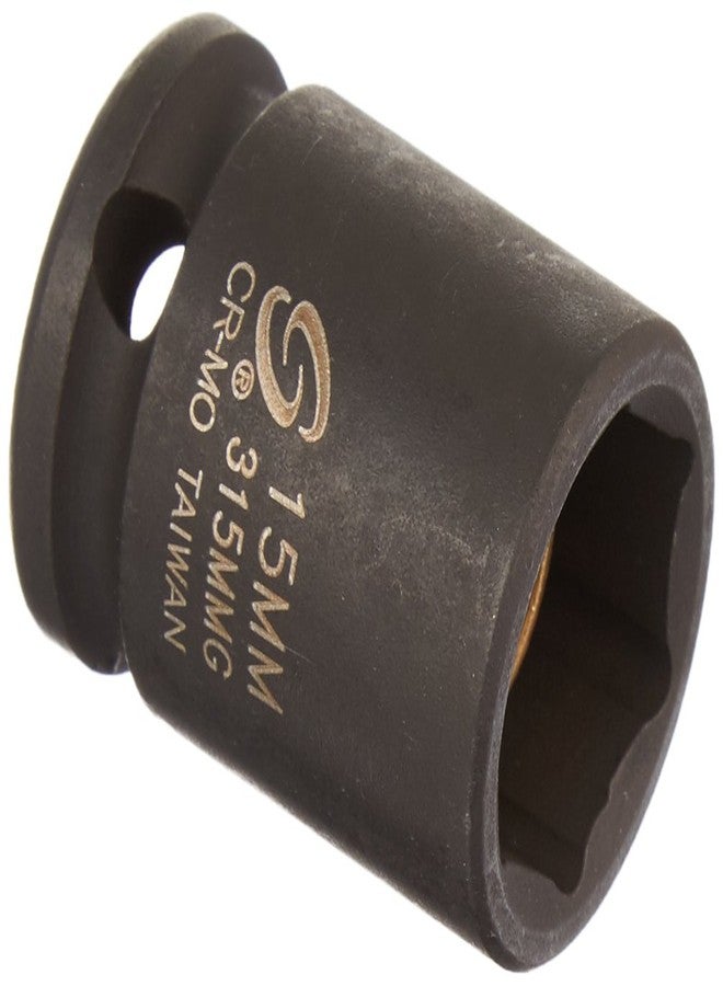 Sunex Tools Sunex 315MMG 3/8-Inch Drive 15-Mm Magnetic Impact Socket - Image 1