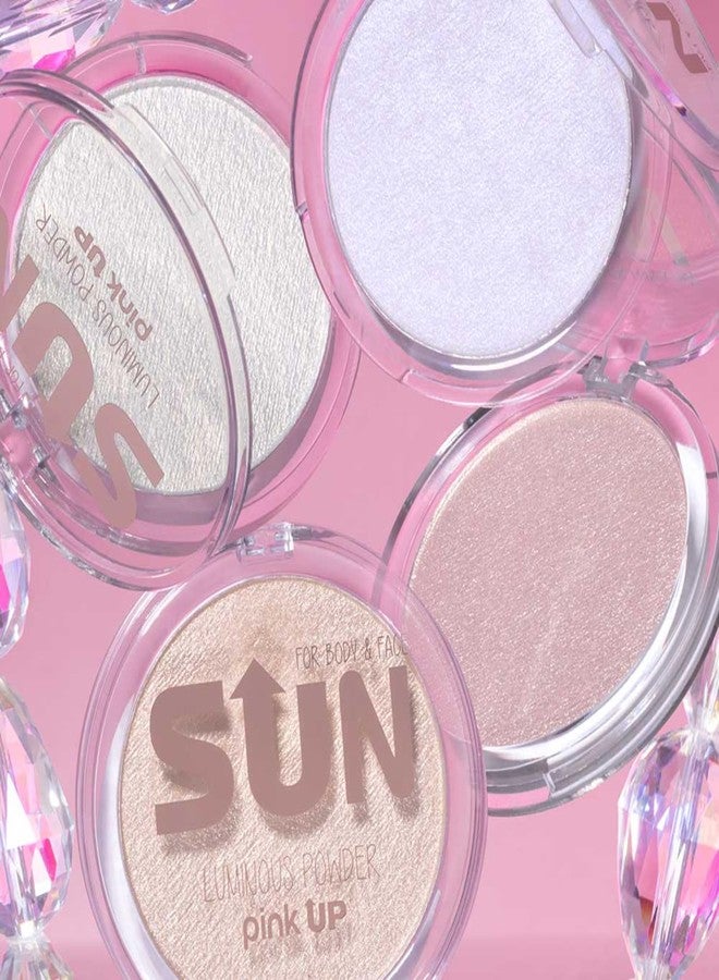 PINK UP Luminous Powder| Highlighter Make Up| HighLight | Powder Illuminator| Provides luminosity to the face| High pigmentation| Luminous finish| Model PKIP02 - Image 5