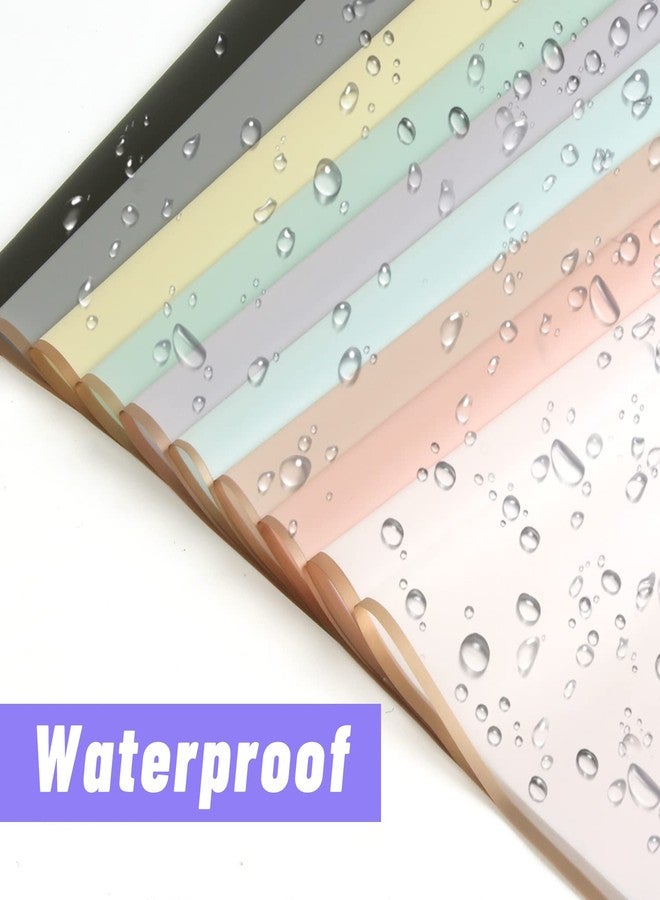 FOIMAS 20 Sheets Flower Wrapping Paper,Waterproof Florist Bouquet Wrapping Paper Supplies for Floral Gift Packaging Craft Supply,10 Colors - Image 3