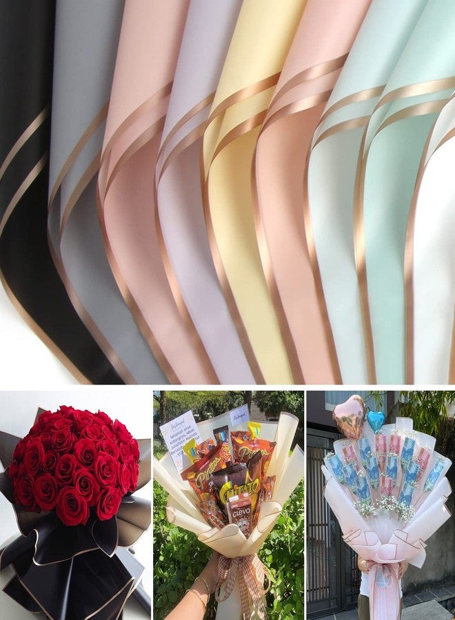 FOIMAS 20 Sheets Flower Wrapping Paper,Waterproof Florist Bouquet Wrapping Paper Supplies for Floral Gift Packaging Craft Supply,10 Colors - Image 5