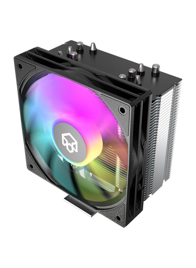 Pado Xianying 500s/intel Edition/chromatic Cpu Air Cooler With Free Thermal Paste, Nickel-plated Five Heat Pipes, Blackened Top Cover, 200w, Heat Pipes Offset To Clear Ram, Multi-platform - Image 2