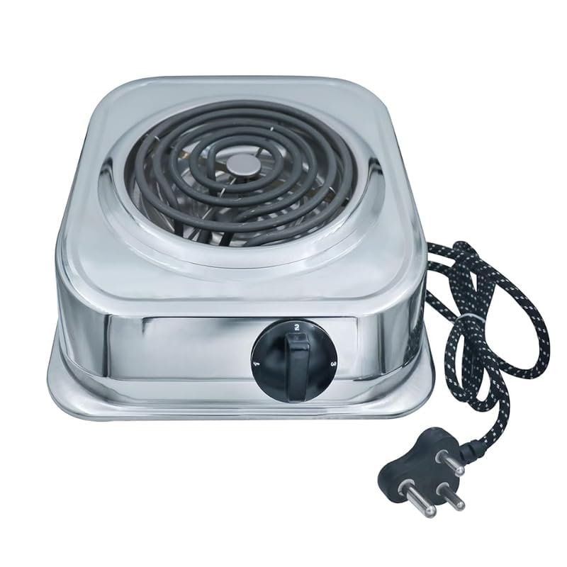 Drumstone (𝐋𝐢𝐦𝐢𝐭𝐞𝐝 𝐓𝐨𝐝𝐚𝐲) Portable Electric Coil Hot Plate Stove, Fast Heating Heavy-Duty Metal Body & Cool-Touch Design | Perfect for Backup Cooking 𝟏𝟓 𝐘𝐞𝐚𝐫𝐬 𝐖𝐚𝐫𝐫𝐚𝐧𝐭𝐲 - Image 1