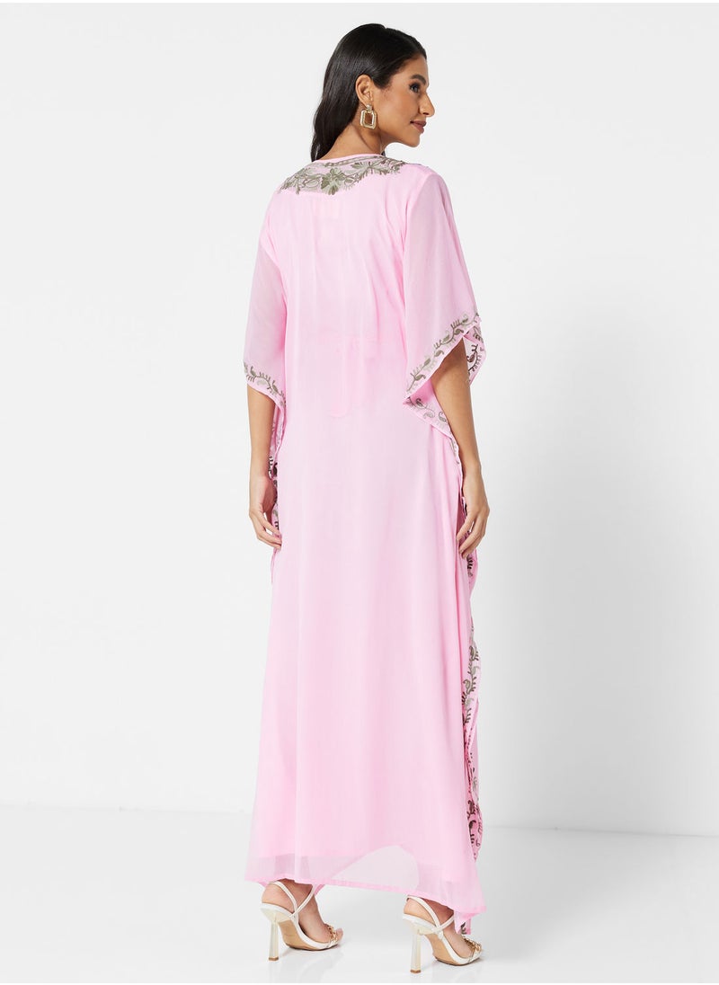 ARABIAN CLOSET EMBROIDERED KAFTAN  - Image 2