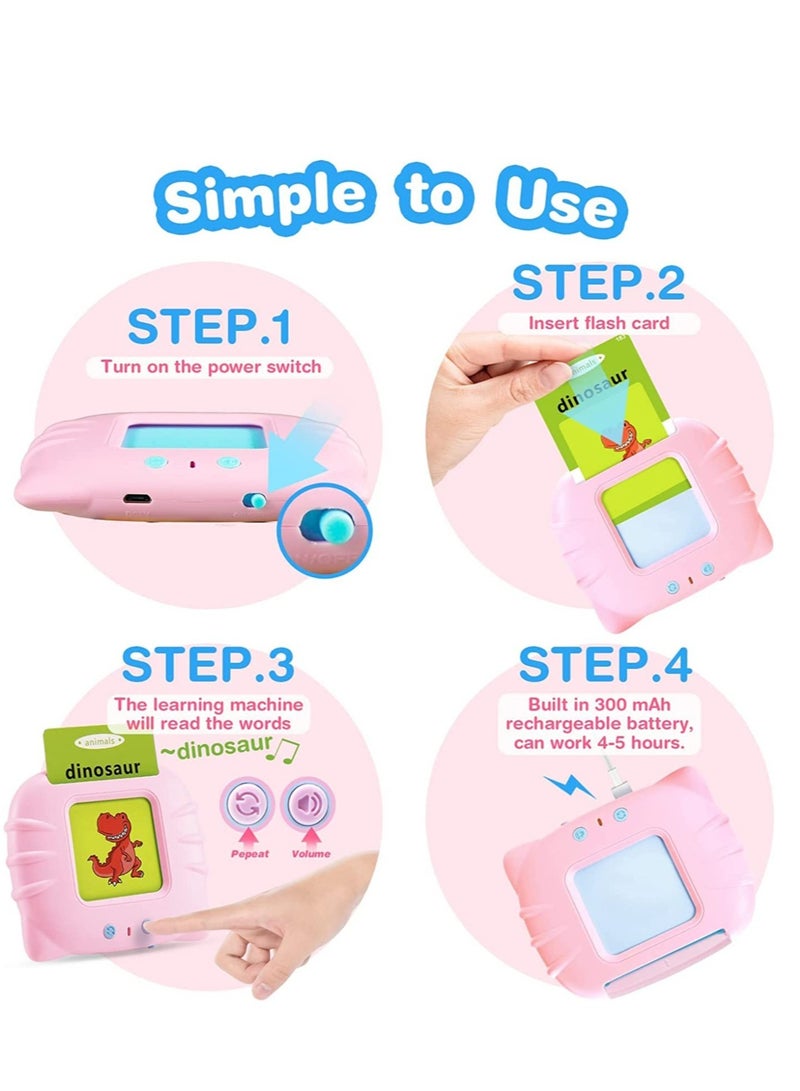 ELTRAZONE 112 Cards Flash for Toddlers 2-4 Years,Toddlers -Learning Animals Colors Shapes Audible Learning Sight Words Kindergarten Gift 1-4 Year Old Kids - Image 2