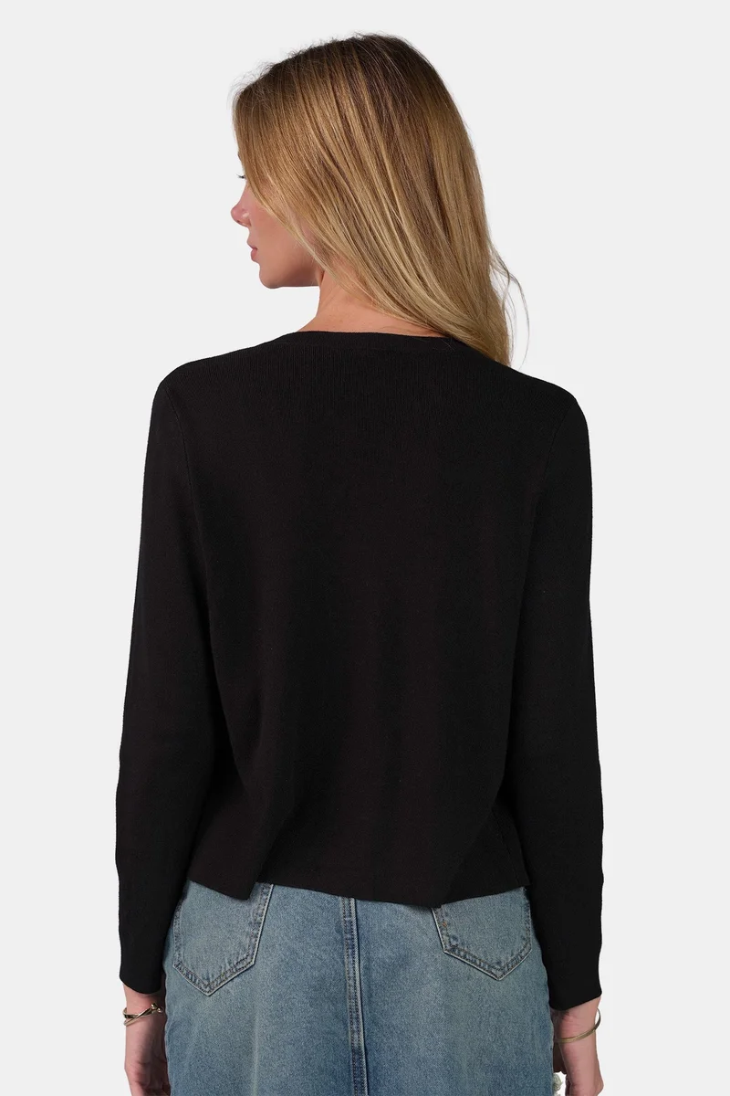 Virgio  Self Design Viscose Button Down Knit Cardigan for Women for Women | Best Price UAE