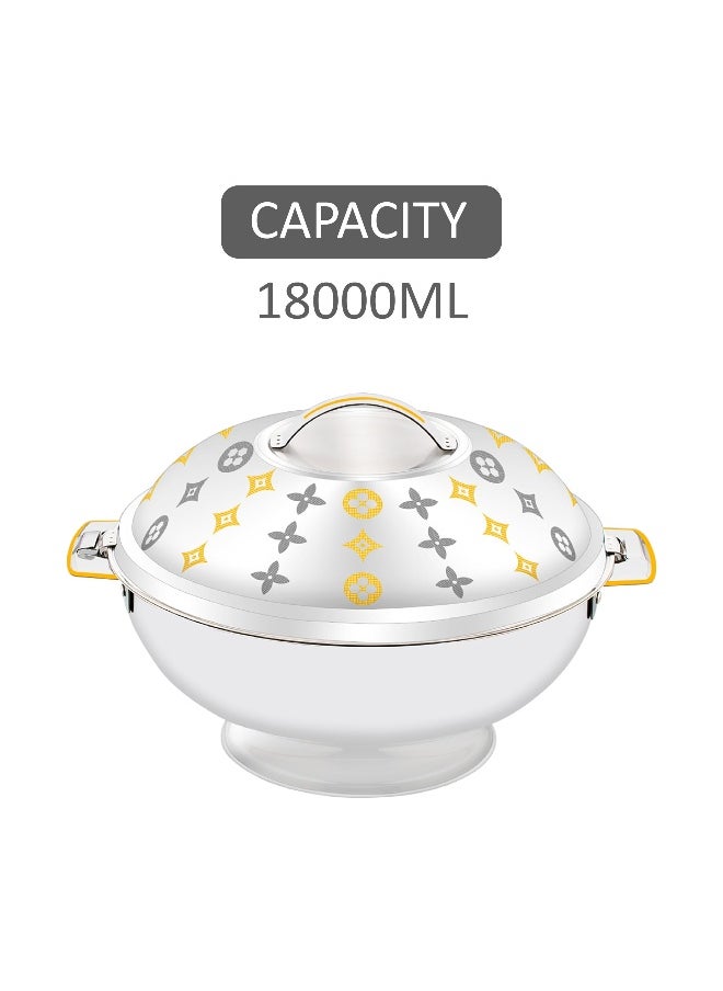 Rathore - Noor Hotpot Stainless Steel Casserole Insulated Thermal Serving Bowl Keeps Food Hot for long time 18000ML - Image 1