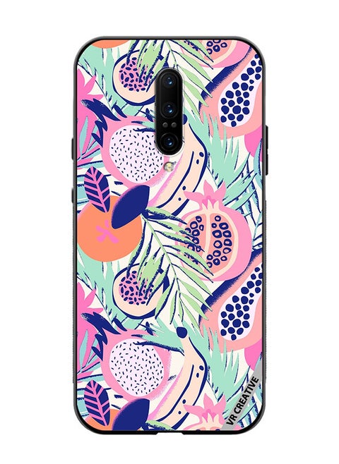 Protective Case Cover For OnePlus 7 Pro Abstract Dragon Fruit Design Multicolour