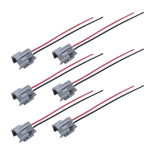 DUZFOREI دوظفوري 6 قطع موصل سلك حقن الوقود الأنثوي بديل لسانتا في تيبورون توكسون FX35 G35 M35 أوبتيما سبورتاج RX400h إكليبس إنديفور فرونتير باثفايندر إكستيرا هايلاندر