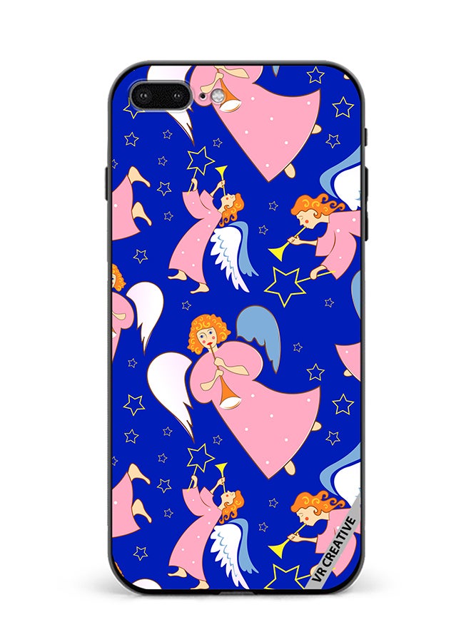 VR CREATIVE Protective Case Cover For Apple iPhone 7 Plus/8 Plus Christmas Angels With Flutes Design Multicolour - Image 1