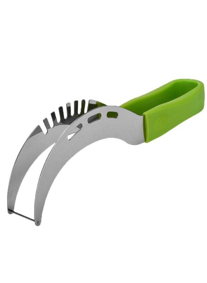 Stainless Steel Watermelon Slicer Non-slip Plastic Wrap Handle Melon Cutter Not Hurt Hands Kitchen Gadget Fruit Cutting Tool - Image 4
