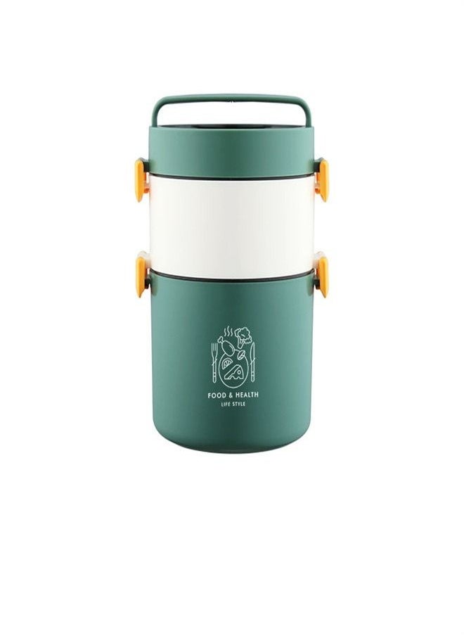 Loquat Round Double-Layerr Plastic Lunch Box 