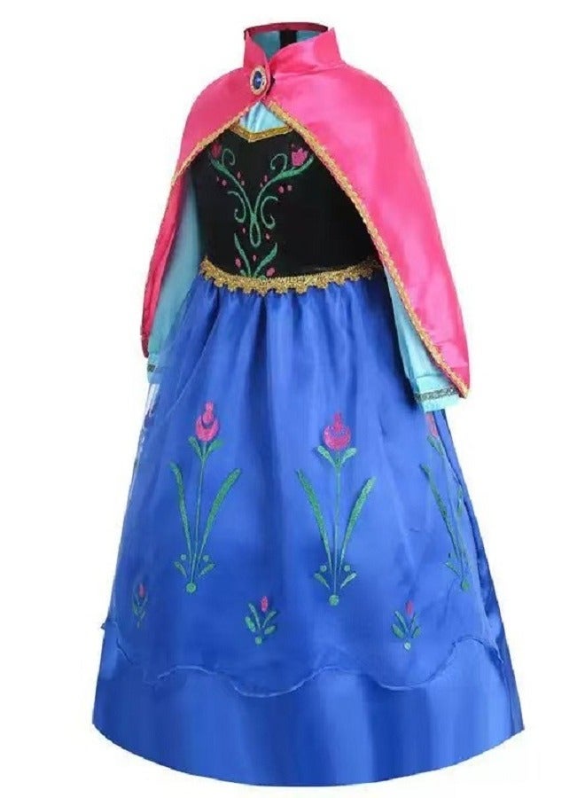 Princess Lace Paisley Costume , Princess Capes For Girls, Children's Dresses, Dance And Celebration Performance Role-Playing Costumes - Image 3