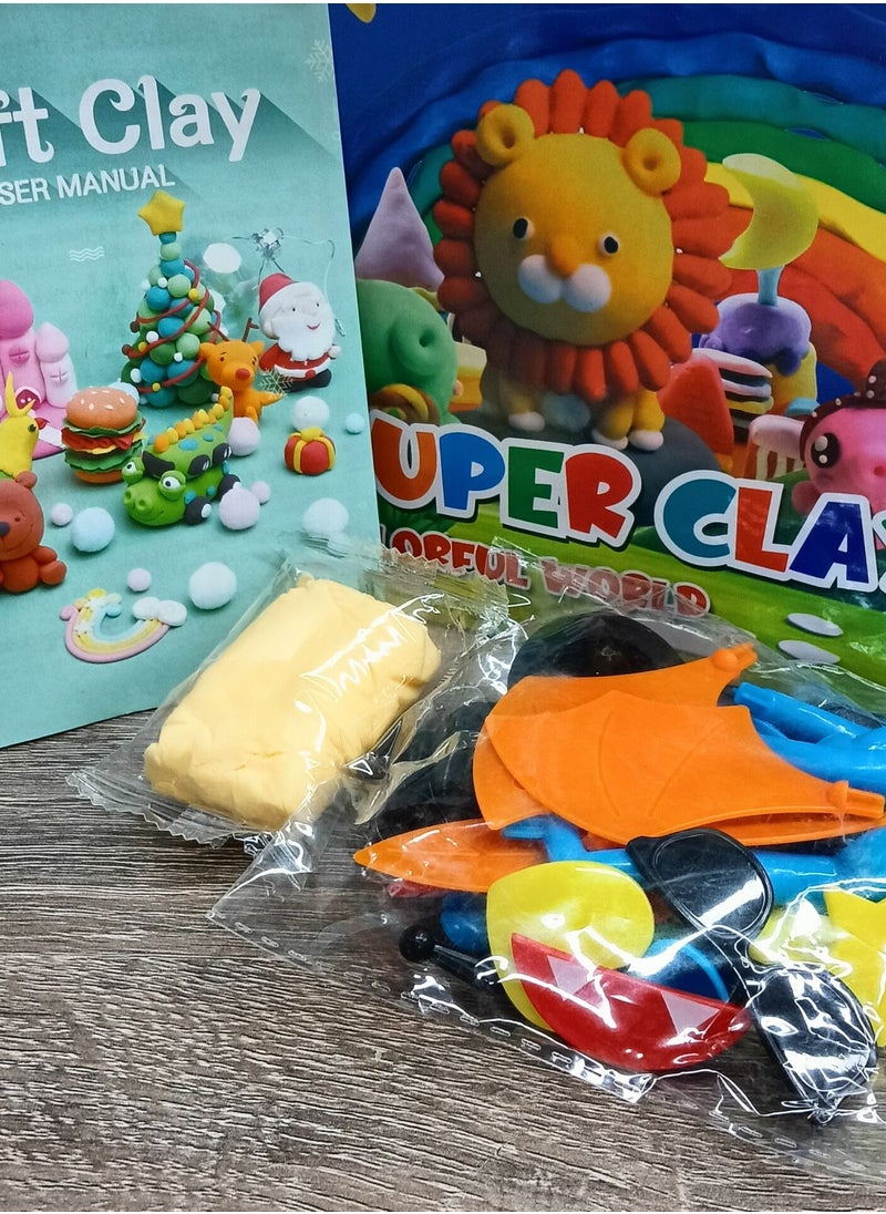 NIBEMINENT - 36 Colors DIY Plasticine for Kids Education,Non-Toxic Moulding Clay Gifts for Kids， Super Light Modelling Clay Interactive Toy - Image 1
