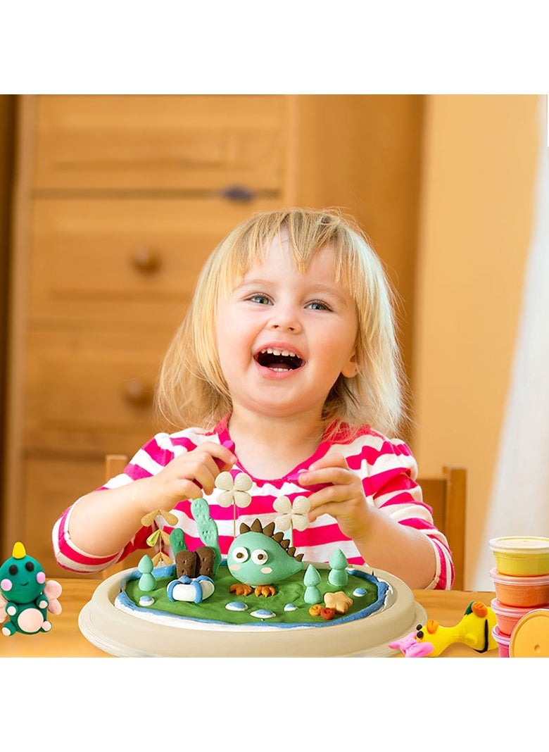 NIBEMINENT - 36 Colors DIY Plasticine for Kids Education,Non-Toxic Moulding Clay Gifts for Kids， Super Light Modelling Clay Interactive Toy - Image 1