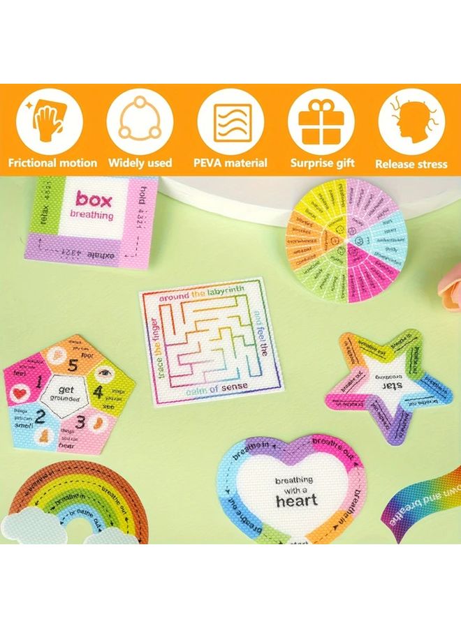 9 Pcs Calming Textured Sensory Fingertip Stickers For Stress Relief Gift - Image 4