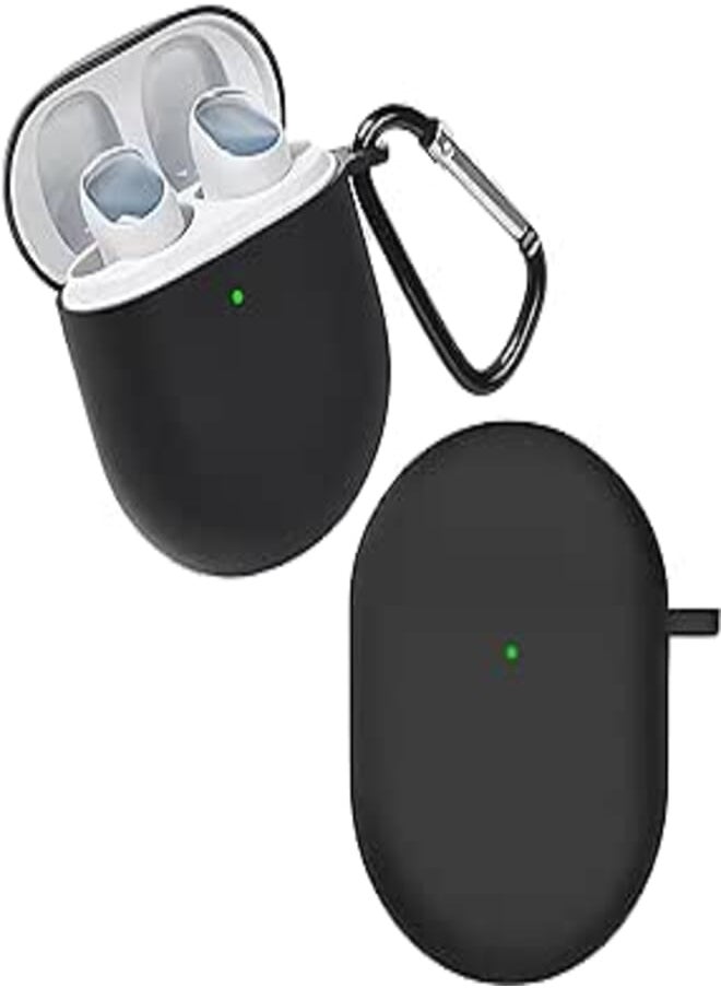 USTIYA USTIYA Case for Redmi Buds 4 Protective Silicone Case with Keychain Cover (Black) 